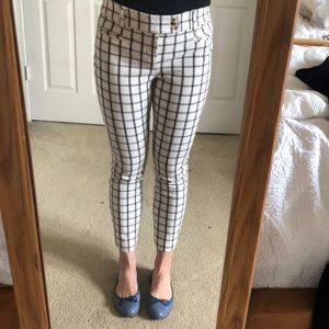 Plaid Anthropologie Ankle Pants